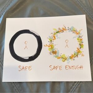 🟣3/$35 - 8x10 Canvas Art Print by Britchida- Safe vs Safe Enough